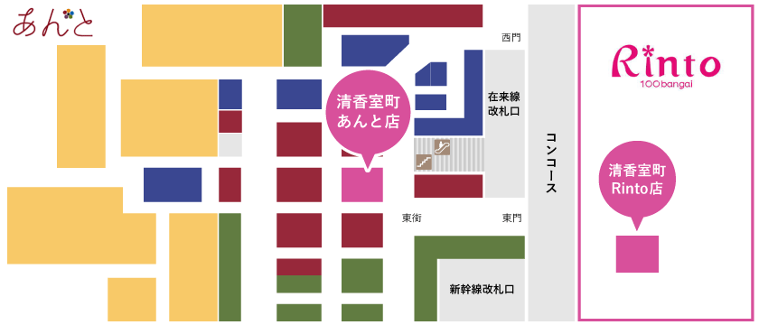 金沢駅校内フロアマップ